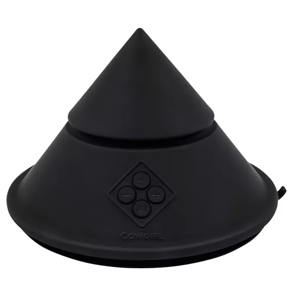 The Cowgirl Cone - pametna seksualna naprava z različnimi nastavki (črna)
