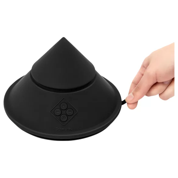 The Cowgirl Cone - pametna seksualna naprava z različnimi nastavki (črna)