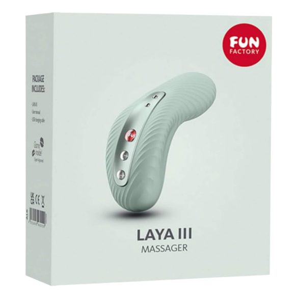 Fun Factory Laya III - vodoodporni vibrator za klitoris (zelen)
