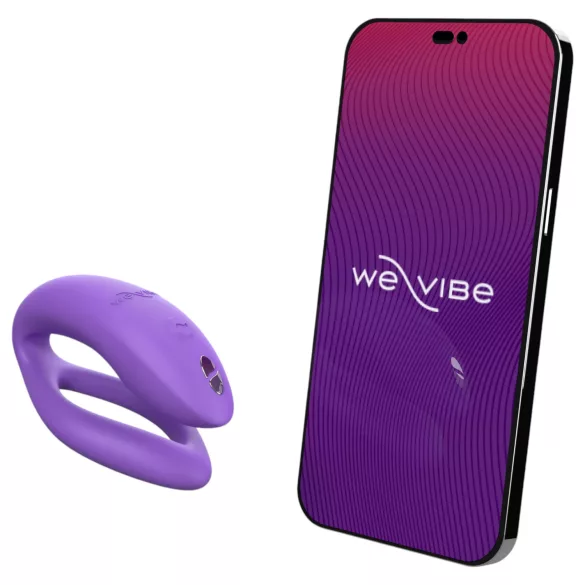 We-Vibe Sync O - Aplikacijo nadzorovan vibrator za pare (vijoličen)