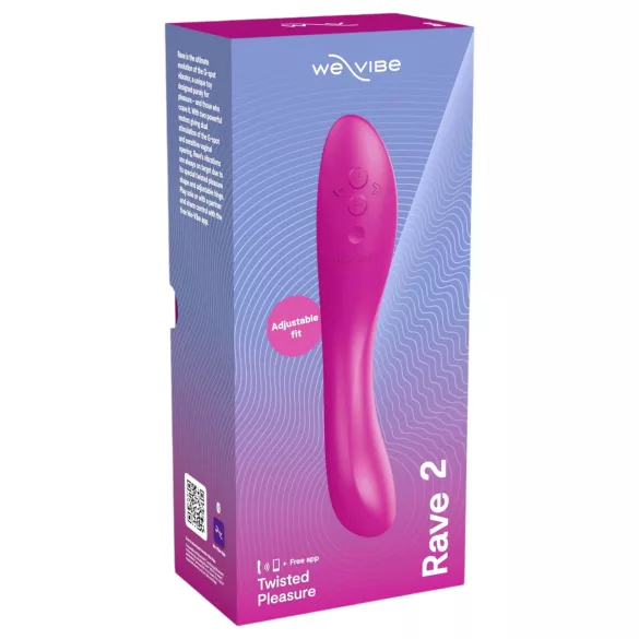 We-Vibe Rave 2 - z aplikacijo upravljan vibrator za G-točko (roza)