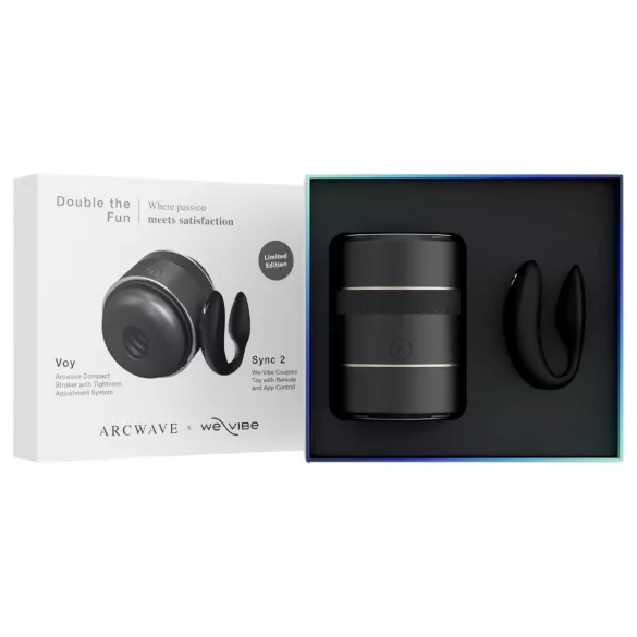 Arcwave Voy in We-Vibe Sync 2 - komplet Double the Fun (črna)