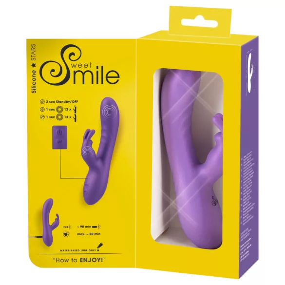 Smile - vibrator za stimulacijo klitorisa z ročajem - vijoličen