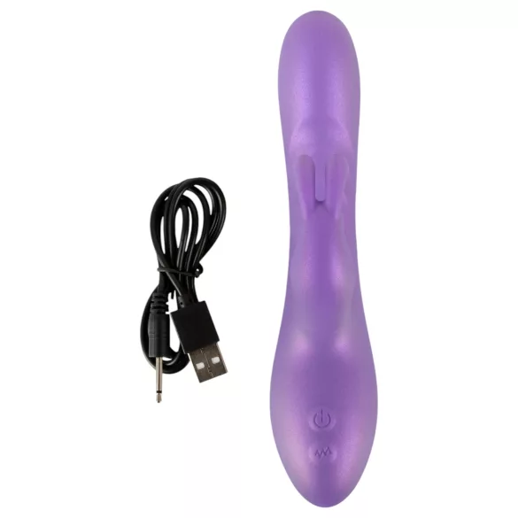 Smile - vibrator za stimulacijo klitorisa z ročajem - vijoličen