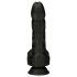 Naked Addiction - vrtljivi realistični dildo (črn)