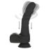 Naked Addiction - vrtljivi realistični dildo (črn)