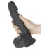 Naked Addiction - vrtljivi realistični dildo (črn)