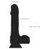 Naked Addiction - vrtljivi realistični dildo (črn)
