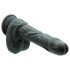 Naked Addiction - vrtljivi realistični dildo (črn)