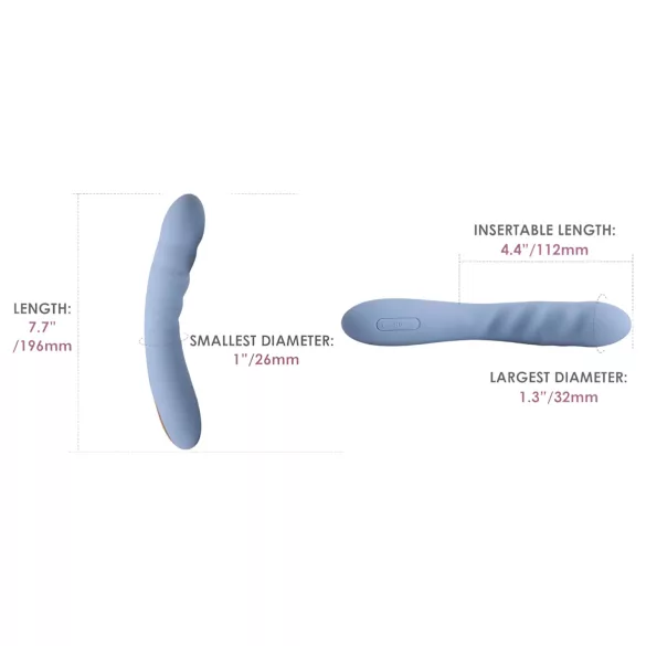 Svakom Ava Neo - pametni aplikacijsko voden potisni vibrator za G-točko (moder)