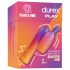 Durex Tease & Vibe - palčni vibrator z zajčjo stimulatorjem klitorisa (roza)