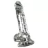 Crystal - vibrator s prisesno podlogo (prozoren)