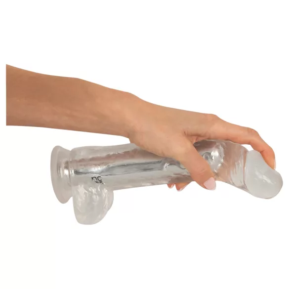 Crystal - vibrator s prisesno podlogo (prozoren)