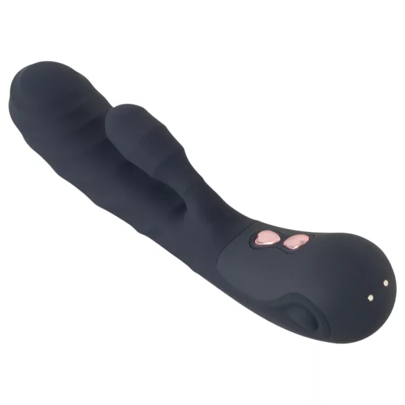 You2Toys - Oh! Rabbit vibrator z nastavkom za klitoris (črn)