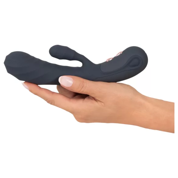 You2Toys - Oh! Rabbit vibrator z nastavkom za klitoris (črn)
