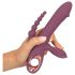 You2Toys - polnilni trojni vibrator (vijoličen)