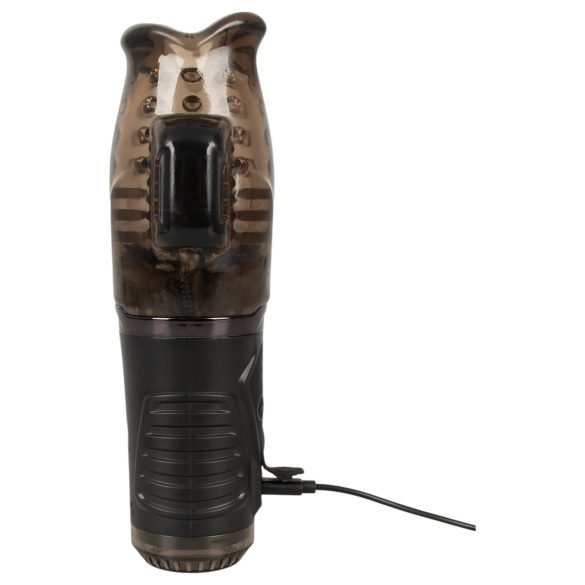 Stroker - masturbator z vakuumom in vibracijami - siva