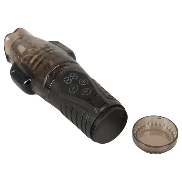 Stroker - masturbator z vakuumom in vibracijami - siva