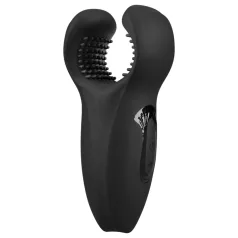   Rebel - vibrator za glavico penisa z gibljivo ročico in vibracijo - črn