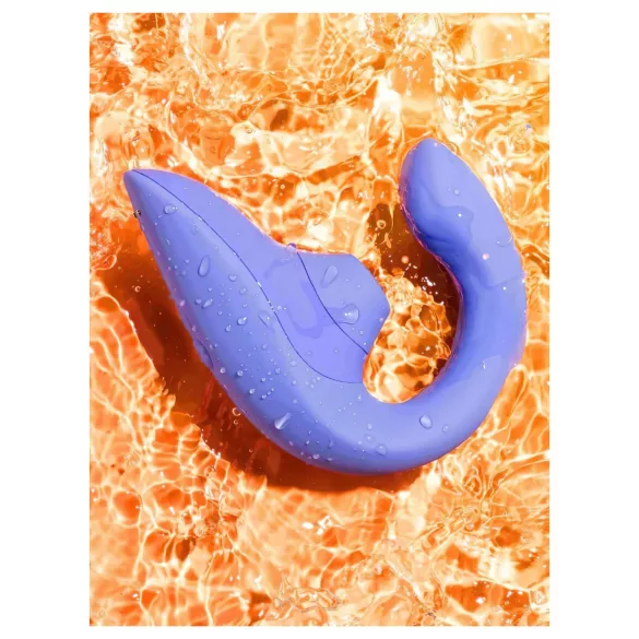Womanizer Blend - vibrator za G-točko in klitoralni stimulator (moder)