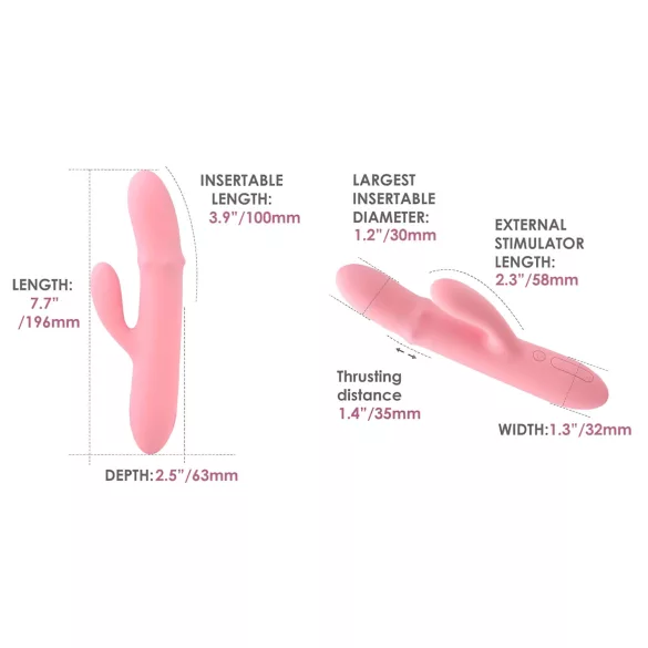 Svakom Mora Neo - aplikacijsko voden vibrator z bisernim klitoralnim krakom (roza)