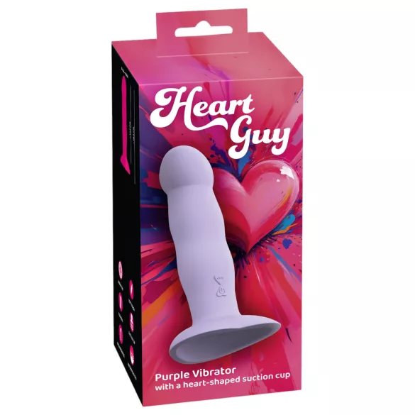 You2Toys - vibrator v obliki srca - vijoličen