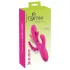 SMILE - trojni vibrator z jezičkom (roza)