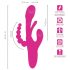SMILE - trojni vibrator z jezičkom (roza)