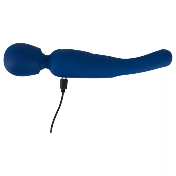 Smile - 2 v 1 jezikovni masažni vibrator (moder)