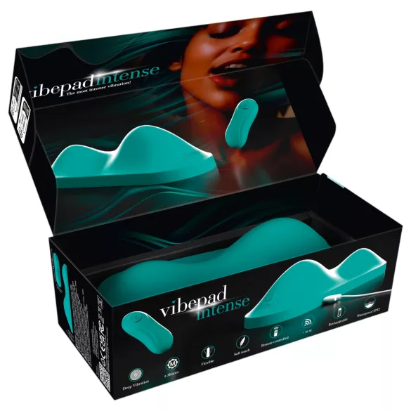 Vibepad Intense - blazinica vibrator za klitoris (turkizna)