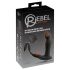 Rebel - potisni masažni vibrator za prostato (črna)