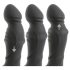 Rebel - potisni masažni vibrator za prostato (črna)