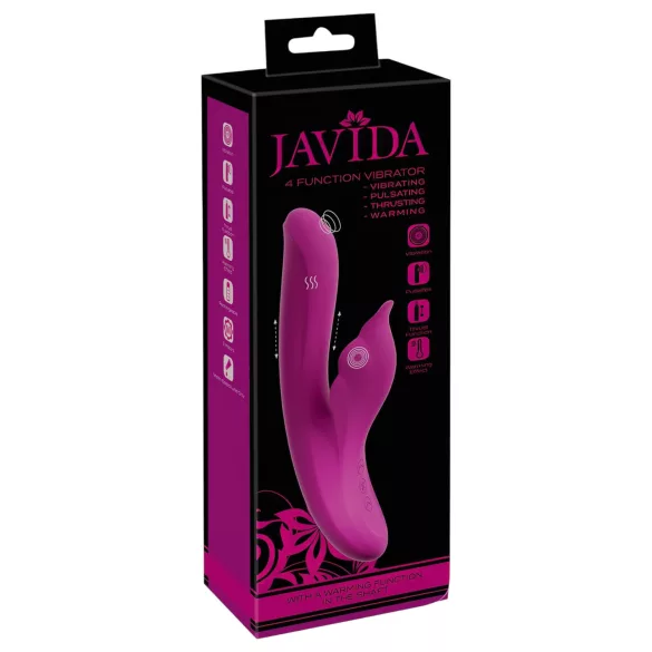 Javida - vibrator za G-točko in klitoris 4v1 - vijoličen