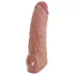Realistixxx - vibrirajoči penis podaljšek z daljincem - naraven - 20 cm