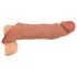 Realistixxx - vibrirajoči penis podaljšek z daljincem - naraven - 20 cm