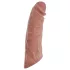 Realistixxx - vibrirajoči penis podaljšek z daljincem - naraven - 20 cm
