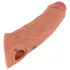 Realistixxx - vibrirajoči penis podaljšek z daljincem - naraven - 20 cm