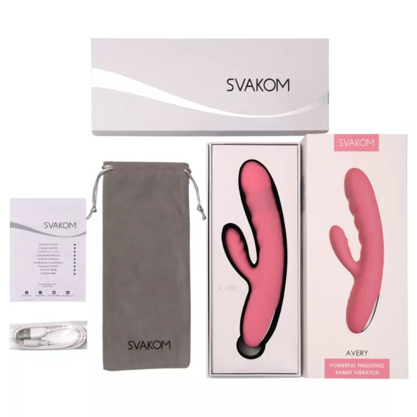 Svakom Avery - vibracijski stimulator z gibljivim krakom za klitoris - roza