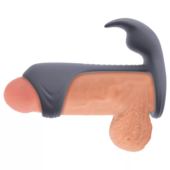 Beau Coeur Vylor - erekcijski obroč za penis in moda z vibratorjem za klitoris