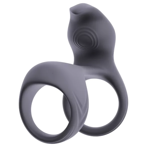Beau Coeur Vylor - erekcijski obroč za penis in moda z vibratorjem za klitoris