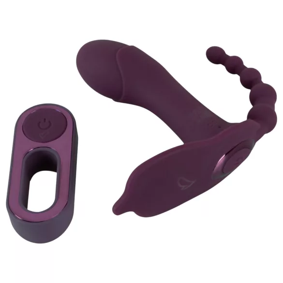 Beau Coeur Ariva - vibrator za hlačke 3v1 - vijolična