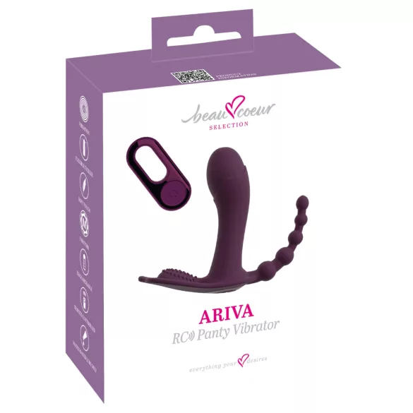 Beau Coeur Ariva - vibrator za hlačke 3v1 - vijolična