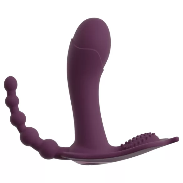 Beau Coeur Ariva - vibrator za hlačke 3v1 - vijolična