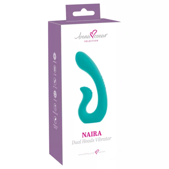 Beau Coeur Naira - vibrator za G-točko in klitoris - zeleni