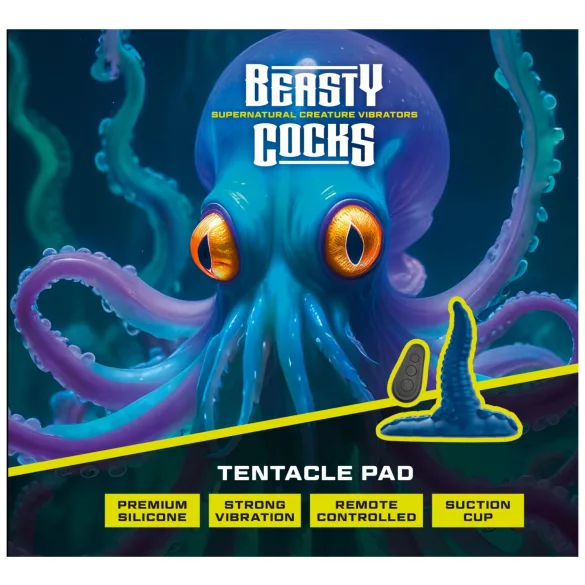 Beasty Cocks - vibrator za G-točko z blazino - modra