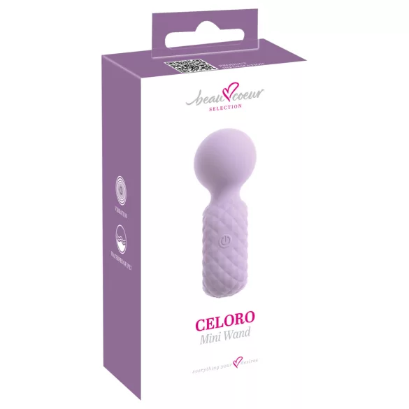 Beau Coeur Celoro - mini vibrator za masažo - vijolična