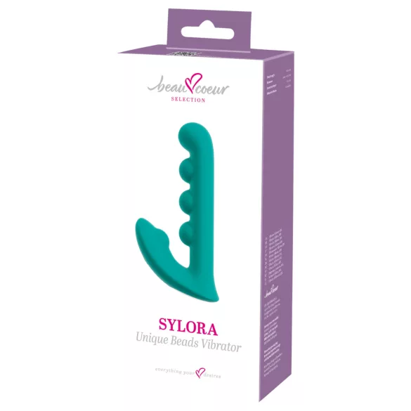 Beau Coeur Sylora - biserni 2v1 vibrator (zelen)
