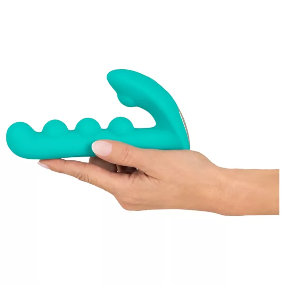 Beau Coeur Sylora - biserni 2v1 vibrator (zelen)