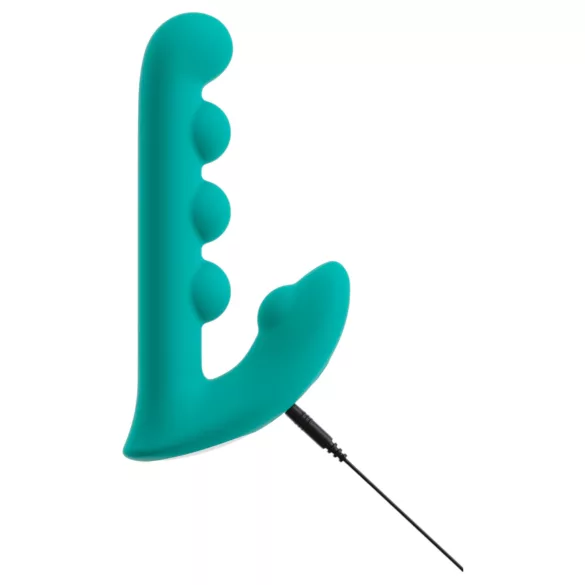 Beau Coeur Sylora - biserni 2v1 vibrator (zelen)