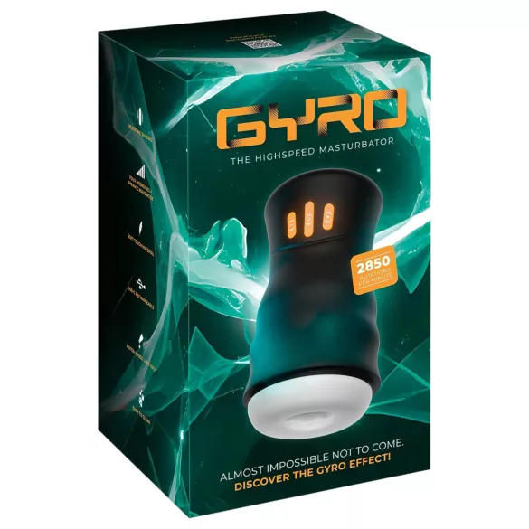 You2Toys - masturbator za moške - rotacijski in vibracijski - črn